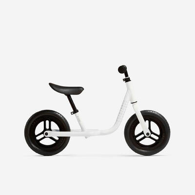 Loopfietsje voor kinderen 10 inch runride 100 wit zwart