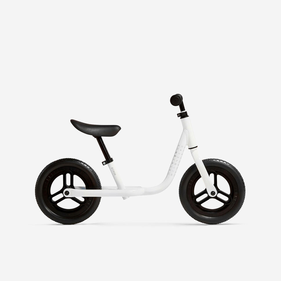 Balance Bike Runride 100 White BTWIN Decathlon