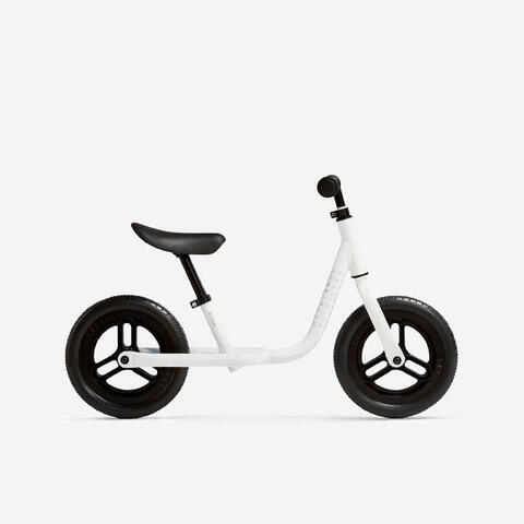 Image 350: Kids' 10" Balance Bike Runride 100 - White/Black