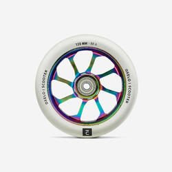 Roue trottinette freestyle core alu neochrome PU transparent 120 mm