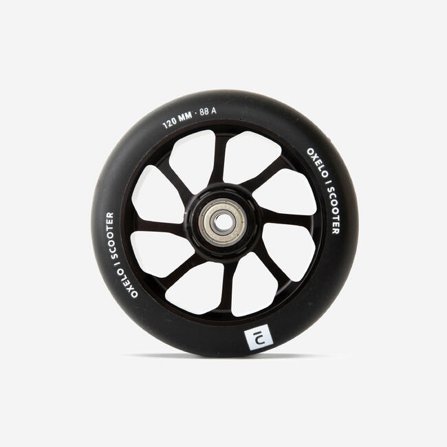 120 mm Alu Core PU Freestyle Scooter Wheel Black