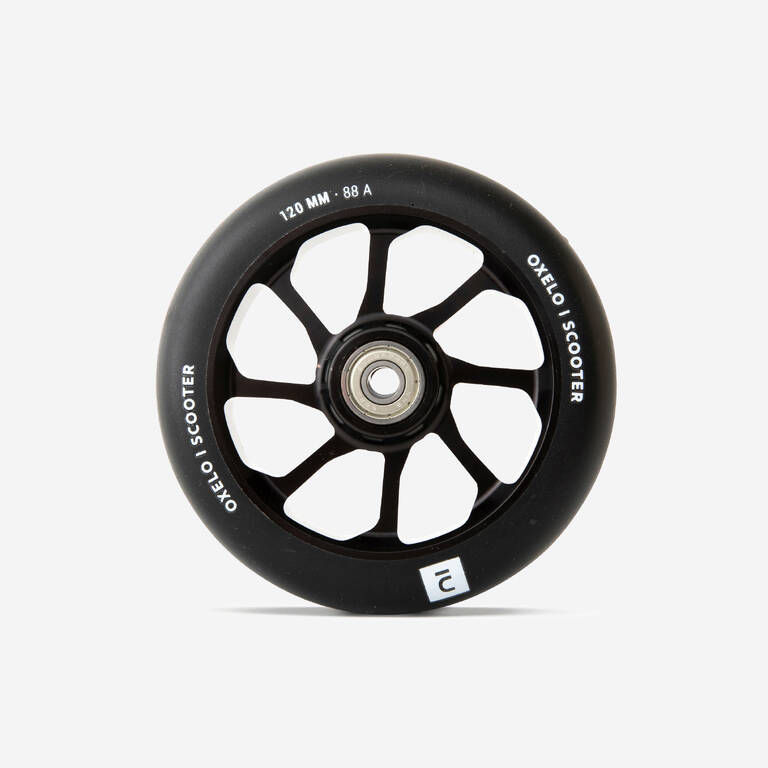 120 mm Alu Core PU Freestyle Scooter Wheel - Black