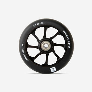 Rueda Patinete Freestyle Núcleo Aluminio Negro/PU Negro 120 mm