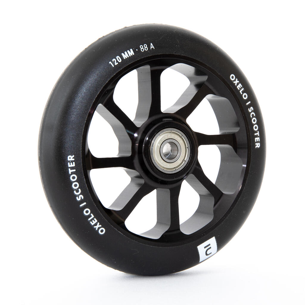 120 mm Alu Core PU Freestyle Scooter Wheel - Black