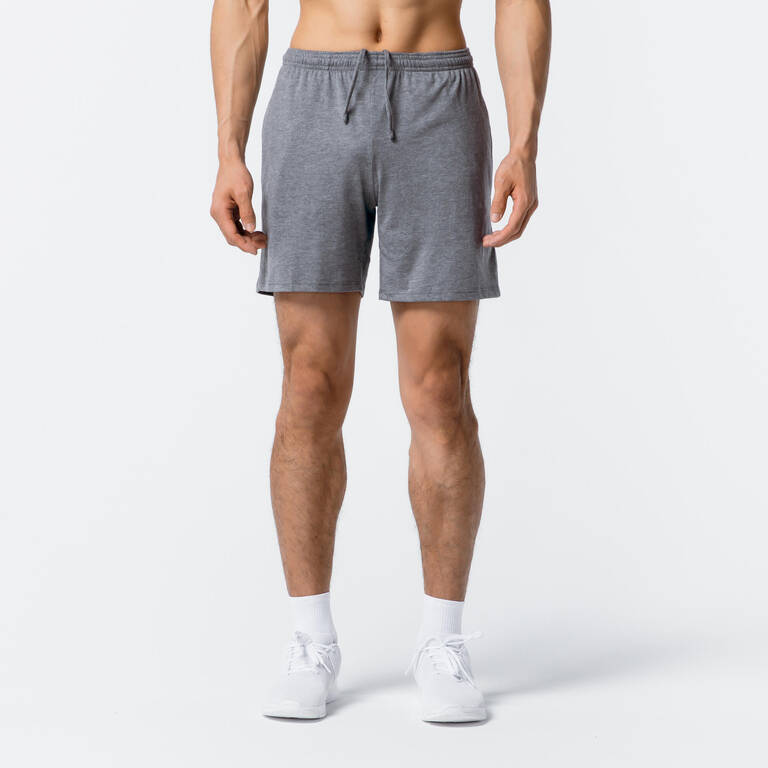 Men's Sport Shorts 100  Mottled Grey - Nyamba