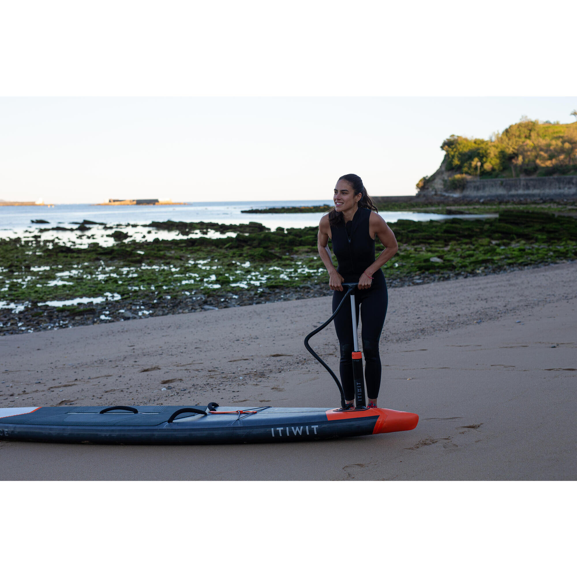 Easy stand-up paddle and kayak dual-action high-pressure easy pump 0-20 PSI 3/17