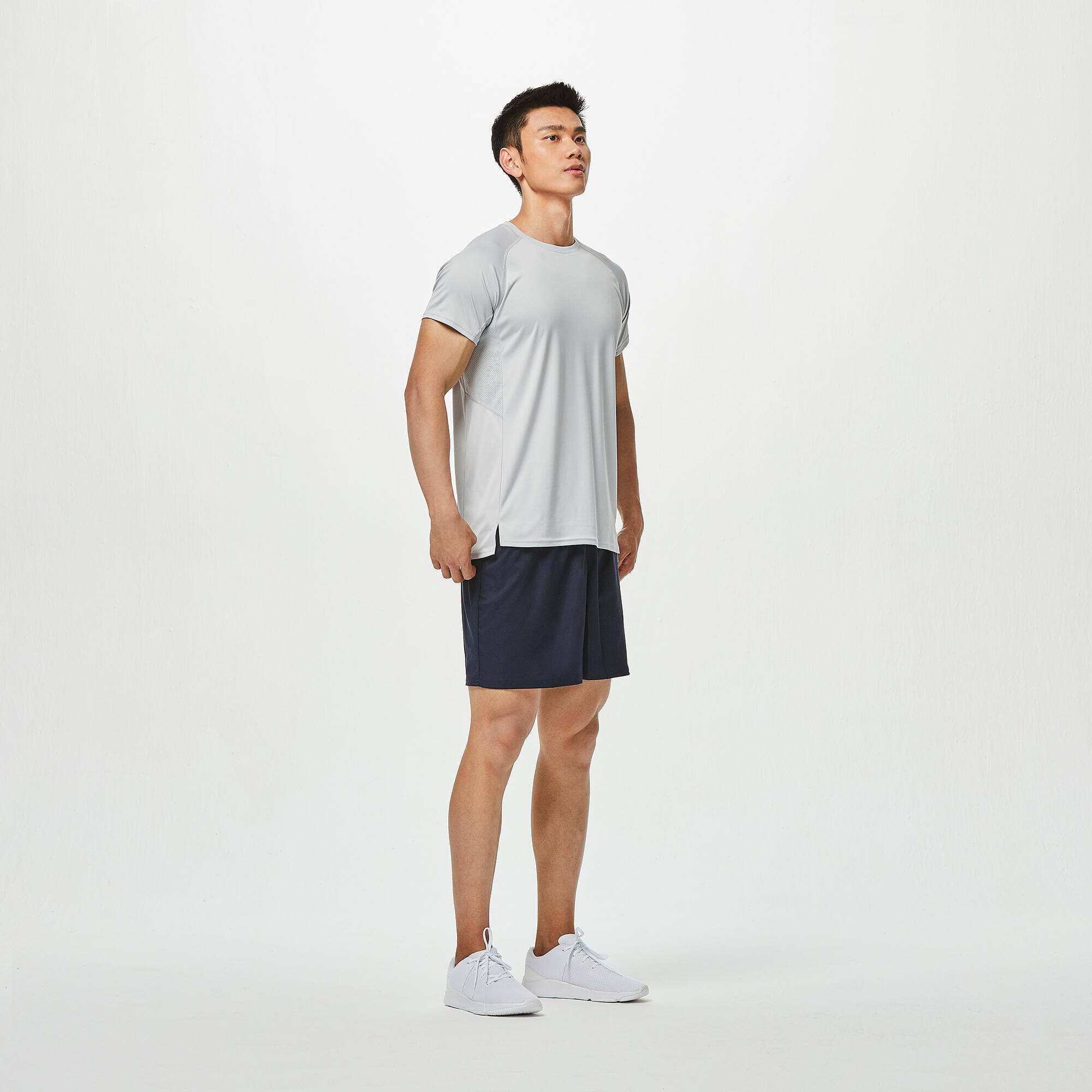 Men Gym Shorts, Stretchable, Quick Dry and Lightweight FST 100  - Navy Blue -  2