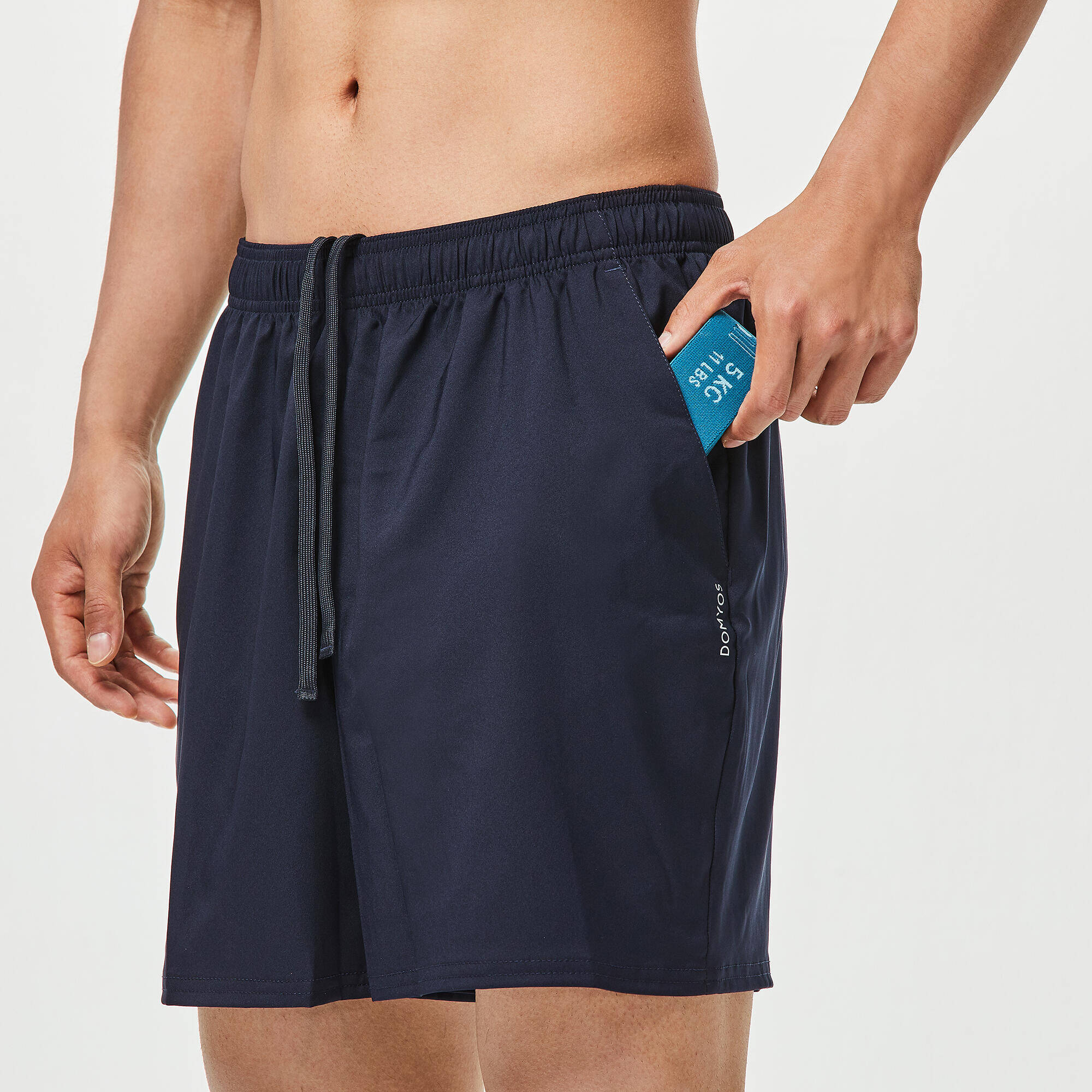Men Gym Shorts, Stretchable, Quick Dry and Lightweight FST 100  - Navy Blue -  3