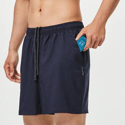 Men's Cardio Fitness Shorts FST 100 - Navy Blue Marl