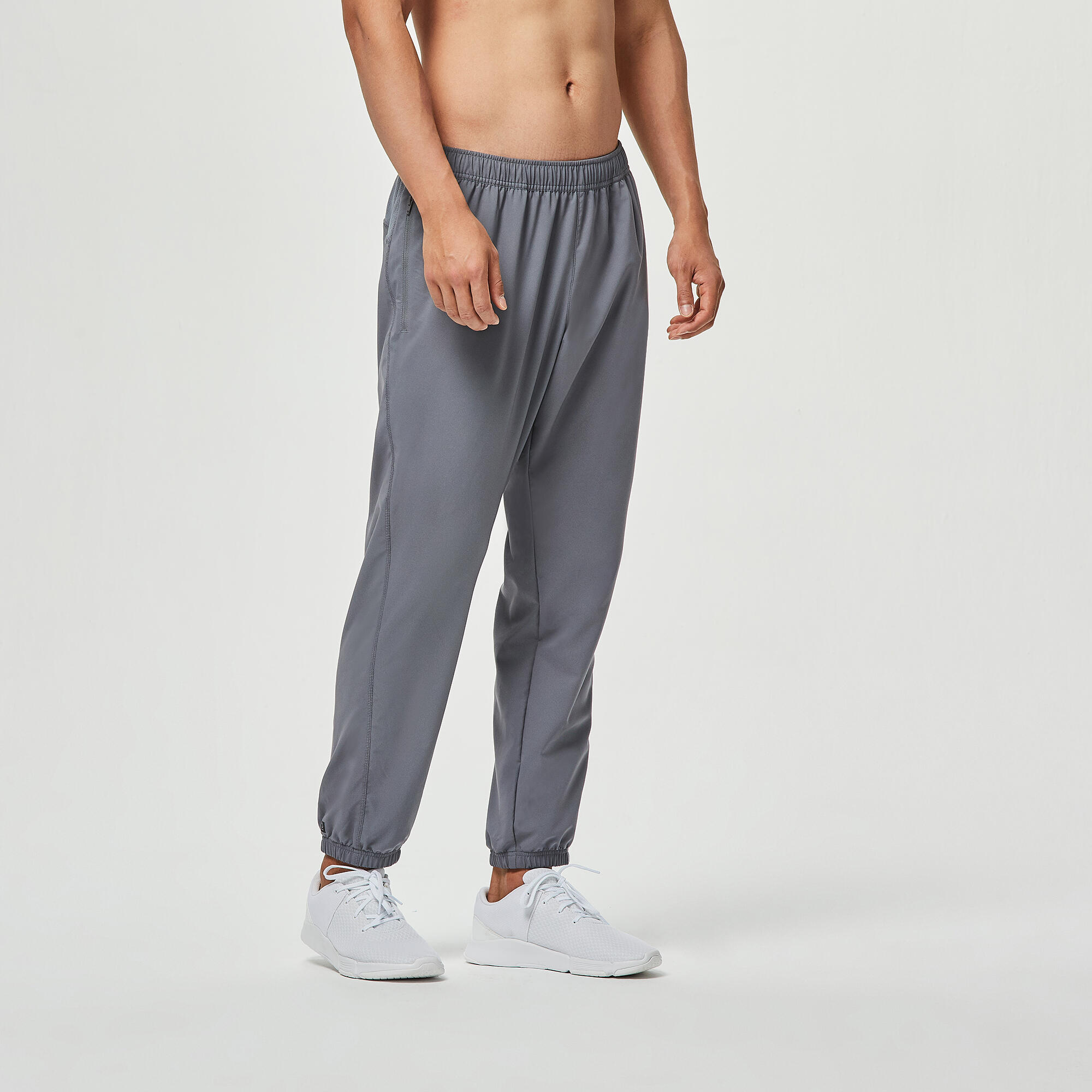 Men's Regular-Fit Breathable Essential Fitness Bottoms - Grey