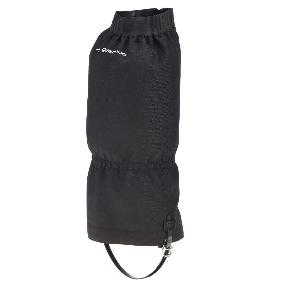 Outdoor Gaiters Black FORCLAZ Decathlon