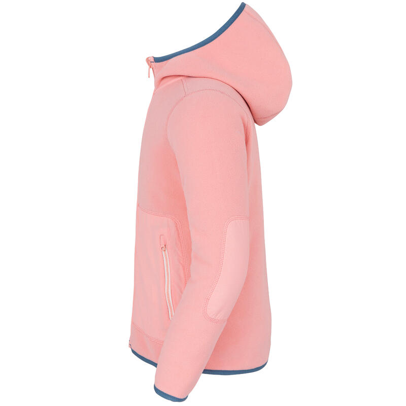 Kids' warm reversible sailing fleece 500 - Blue/light pink