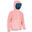 兒童款正反兩用航海刷毛外套 500－淺藍色／粉紅色