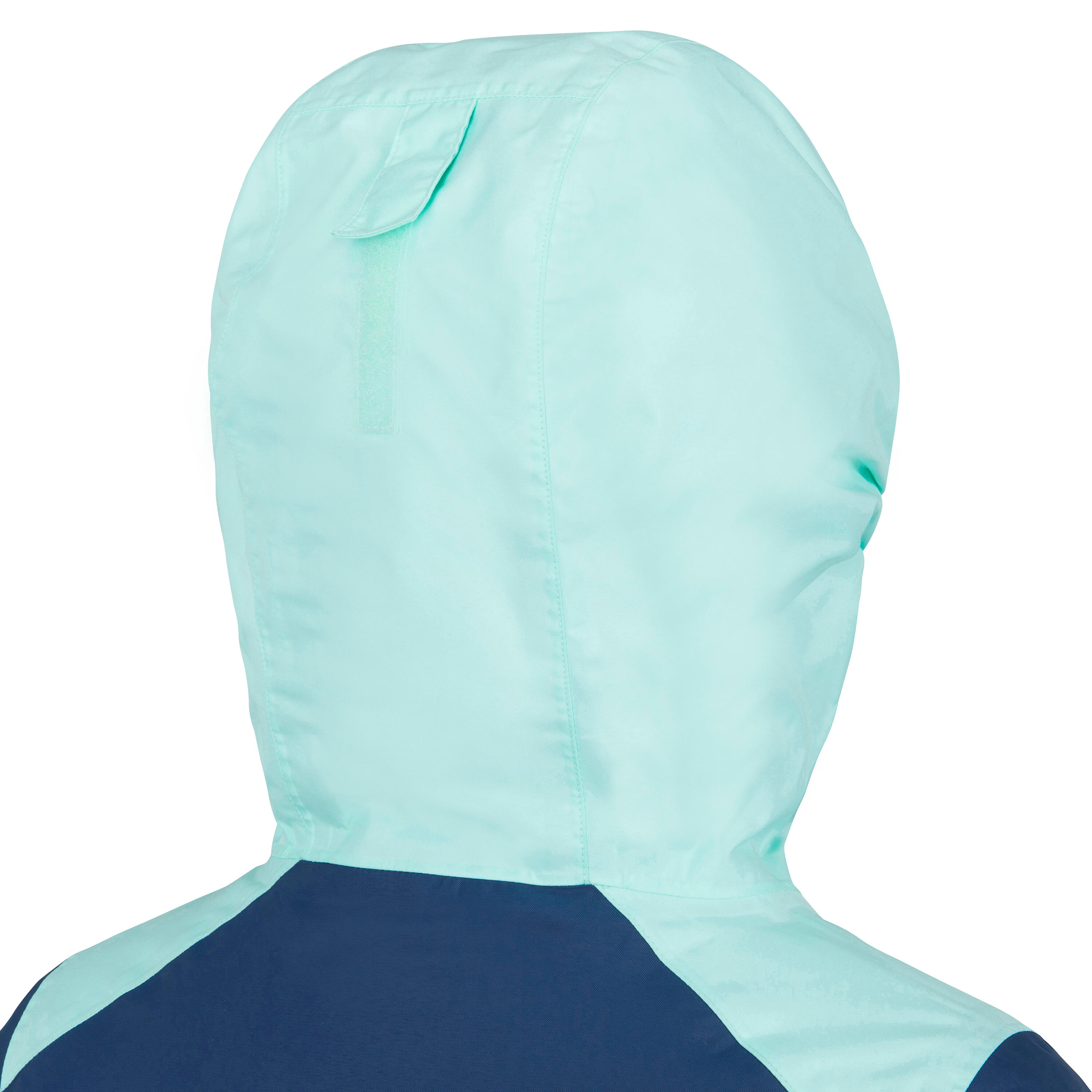 Jaqueta Nàutica Sailing 100 Nens Blau/Menta Càlida Impermeable 7/12