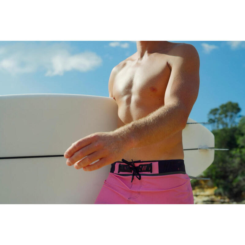 Boardshorts Long 900 Surfen Grungy Pink