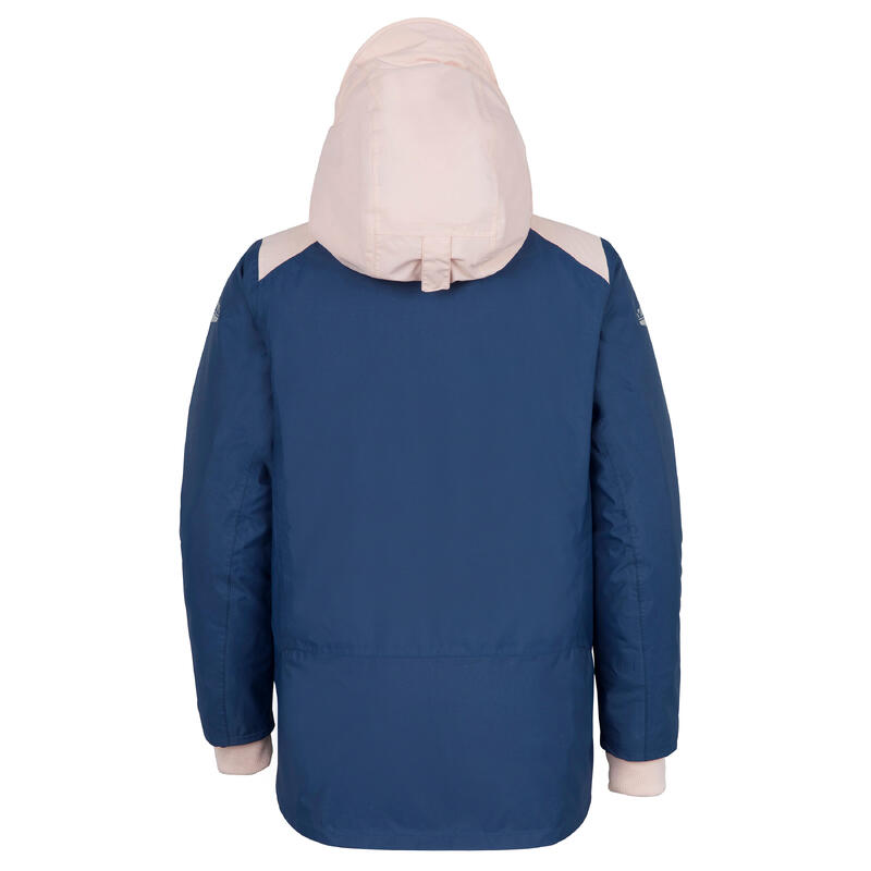 Chaqueta Náutica Sailing 100 Niños Azul Rosa Cálida Impermeable