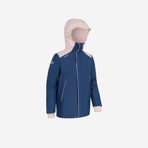 Chaqueta Náutica Sailing 100 Niños Azul Rosa Cálida Impermeable