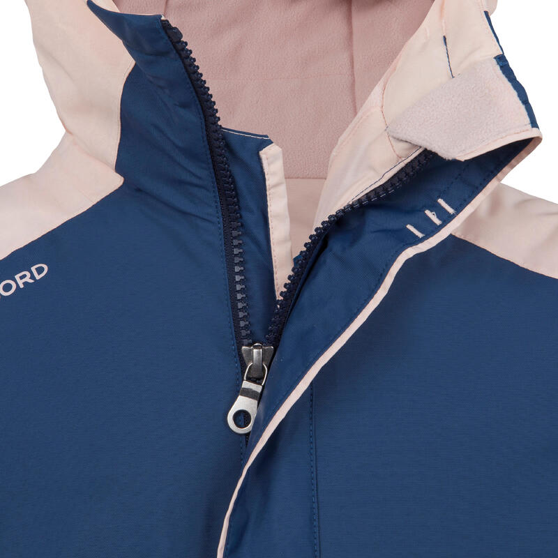 Chaqueta Náutica Sailing 100 Niños Azul Rosa Cálida Impermeable