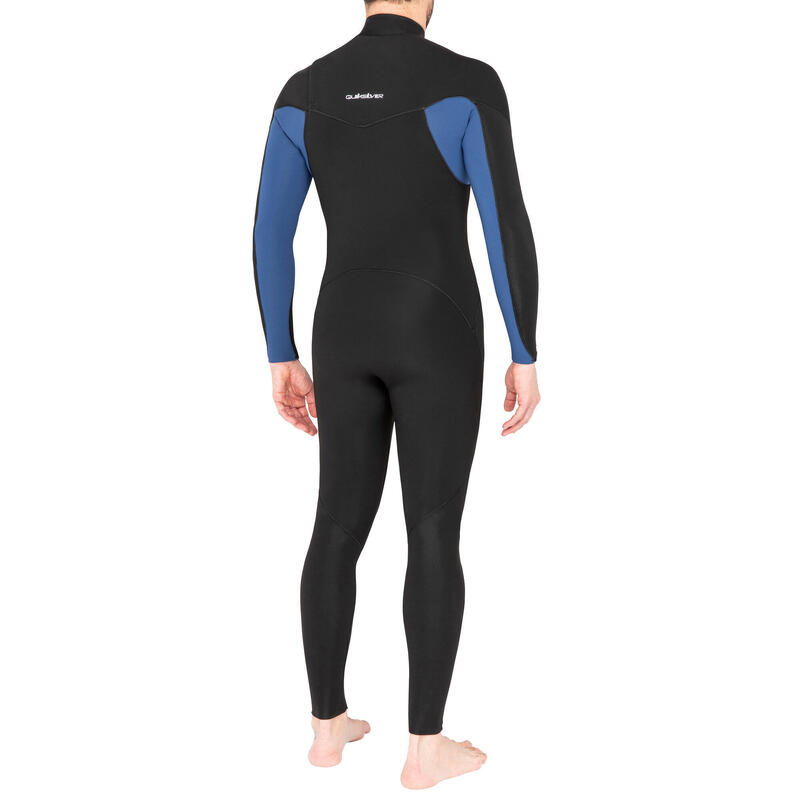 Combinaison Surf Quiksilver Session Homme 4/3 mm CZ Noir Bleu