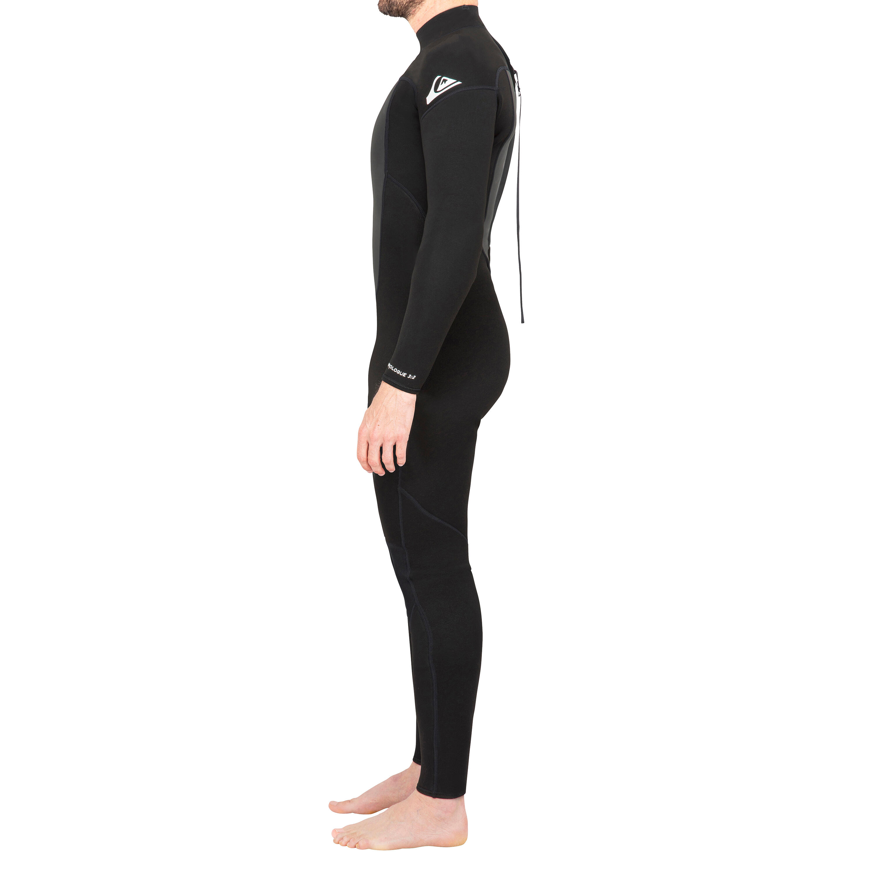 Men’s Surfing Wetsuit Quiksilver Prologue 3/2 mm - Black 2/8