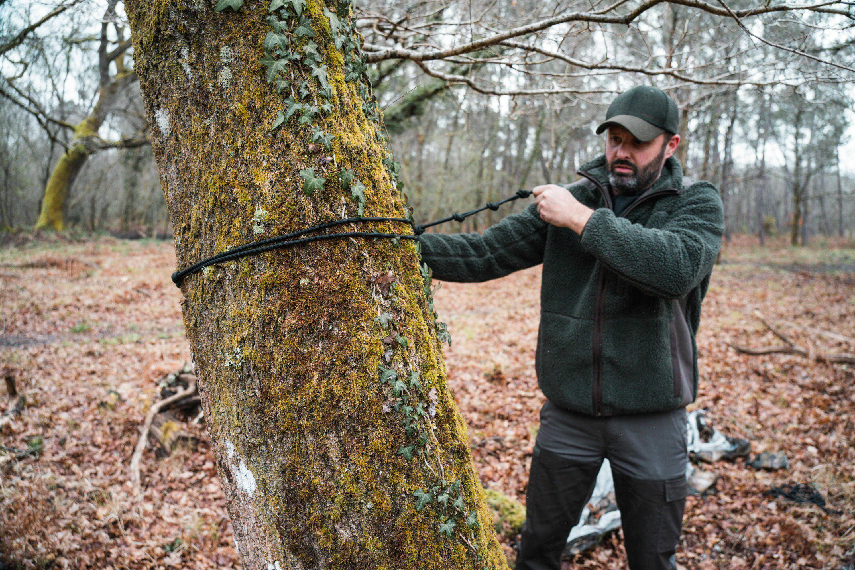 Cama de Campo Bushcraft Resistente para 1 pessoa Camuflado Furtiv 8/11