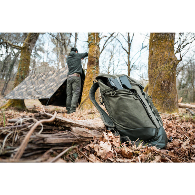 SAC A DOS CHASSE SILENCIEUX 35L - VERT