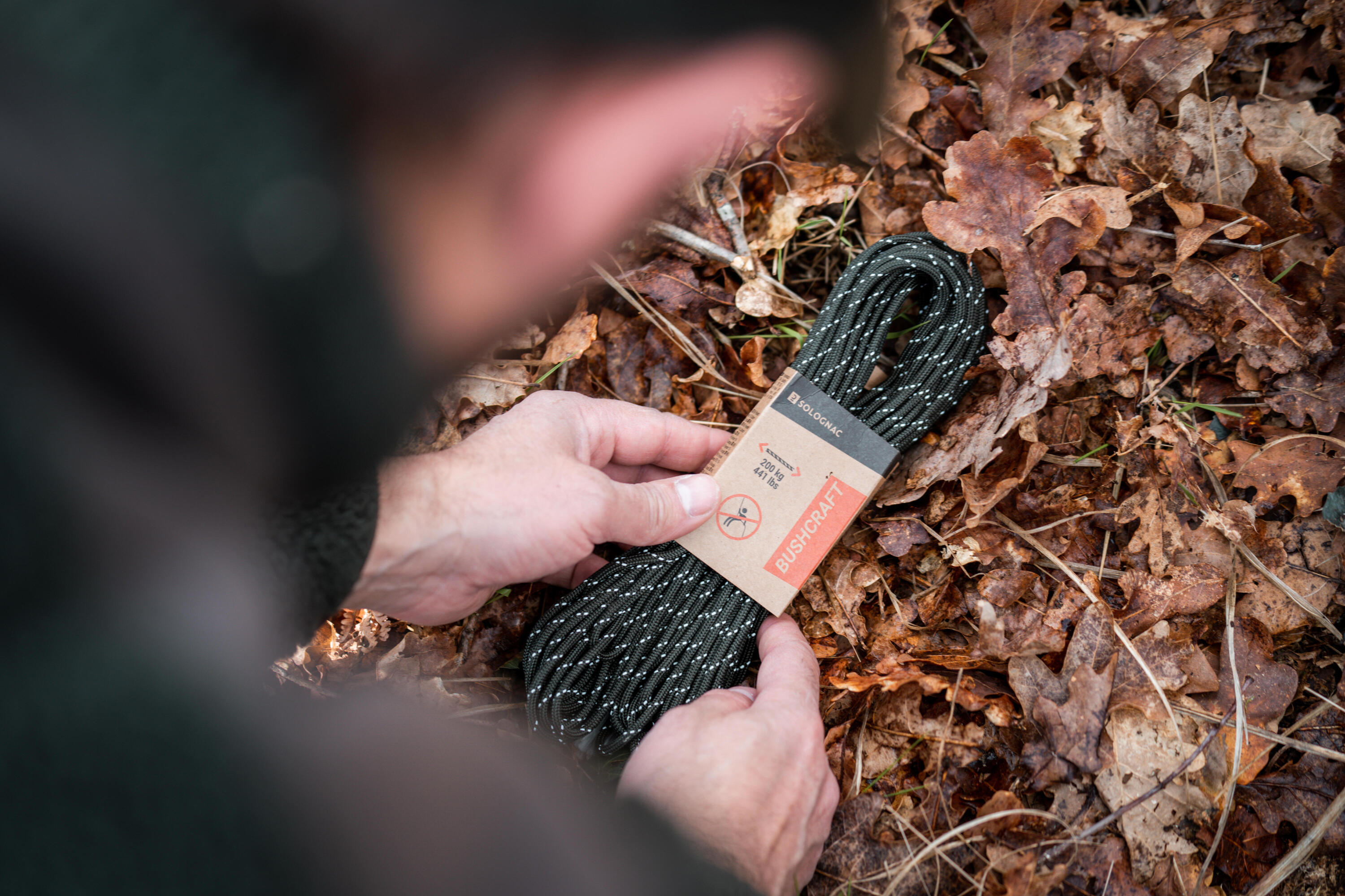 Paracord Bushcraft Solognac 550 Firecord 20 metros 6/7