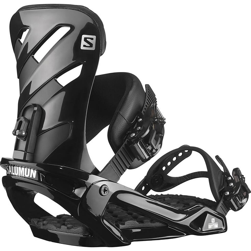 Men's and Women's All-Mountain/Freestyle Snowboard Bindings - RHYTHM Black