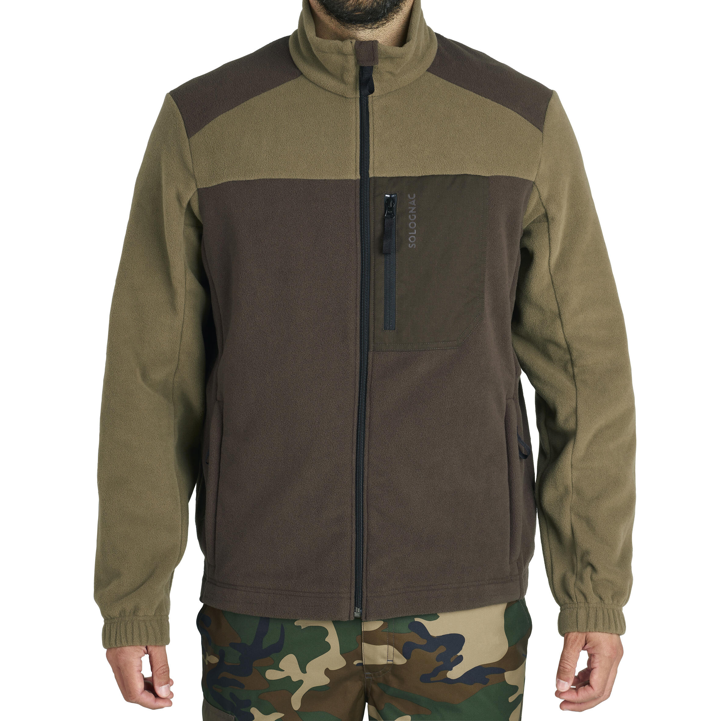 Forro Polar Solognac 500 Hombre Calido Negro Decathlon
