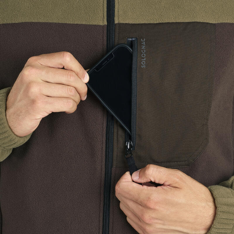 POLAIRE  BI-COLORE MARRON 500