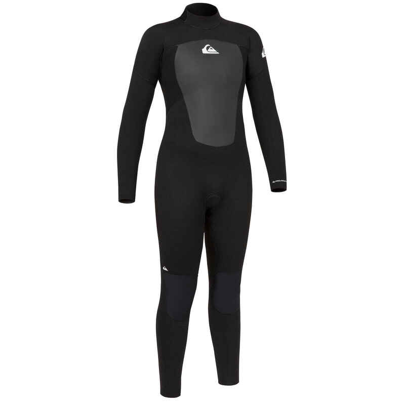 Kids' Surfing Wetsuit Quiksilver Prologue 4/3 mm - Black