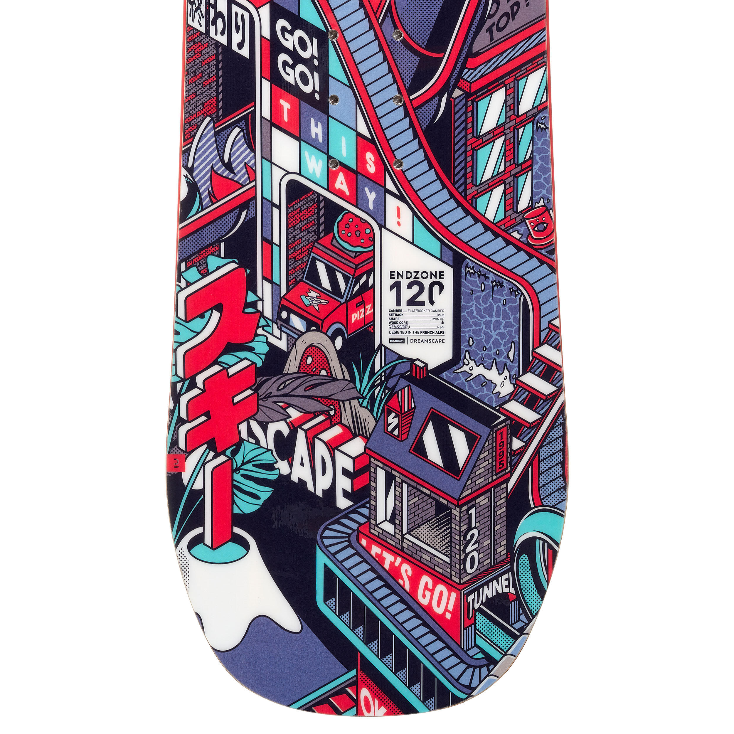 Kids' Freestyle Snowboard - Endzone 120 cm - DREAMSCAPE