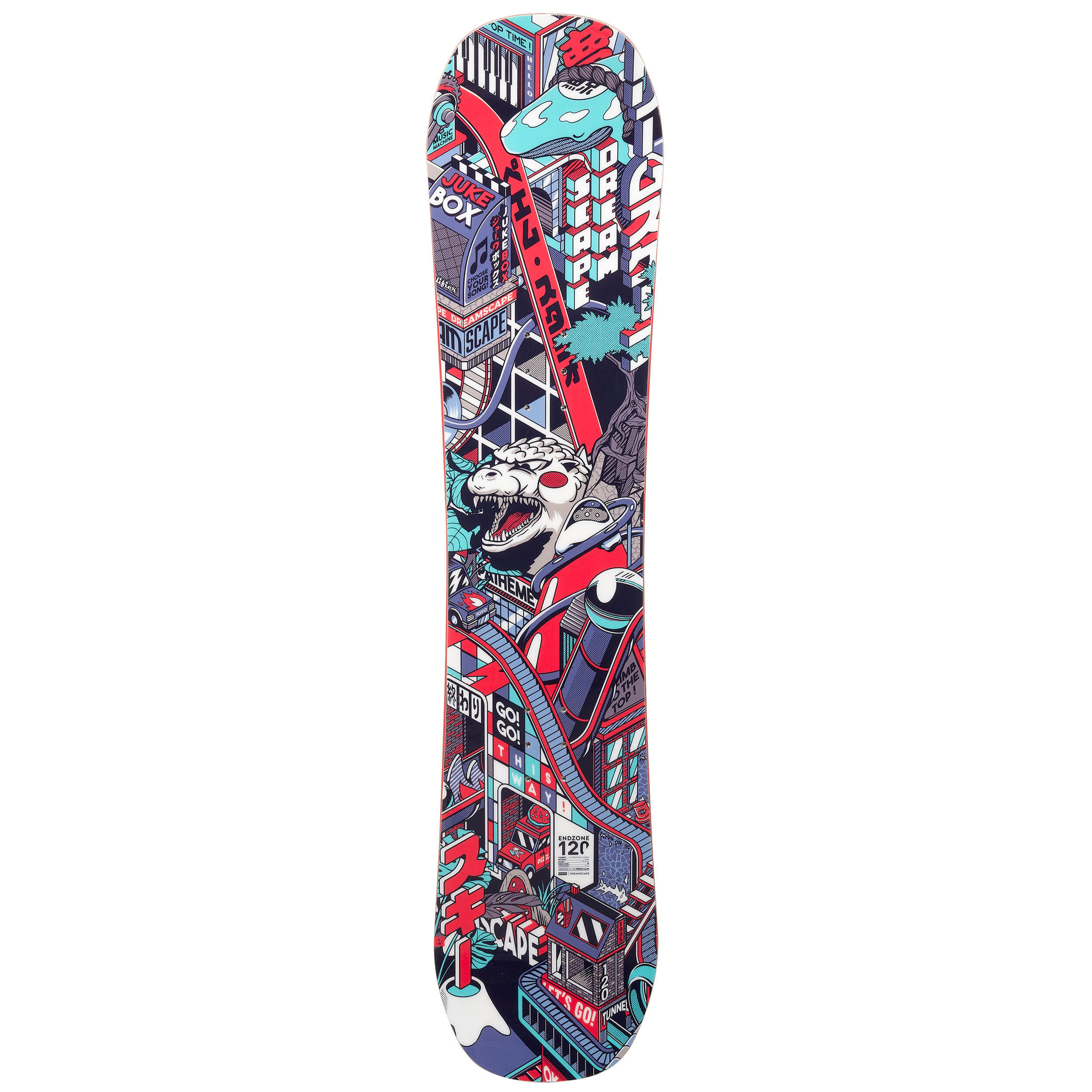 Planche à neige enfant - Endzone 120 cm rose - DREAMSCAPE
