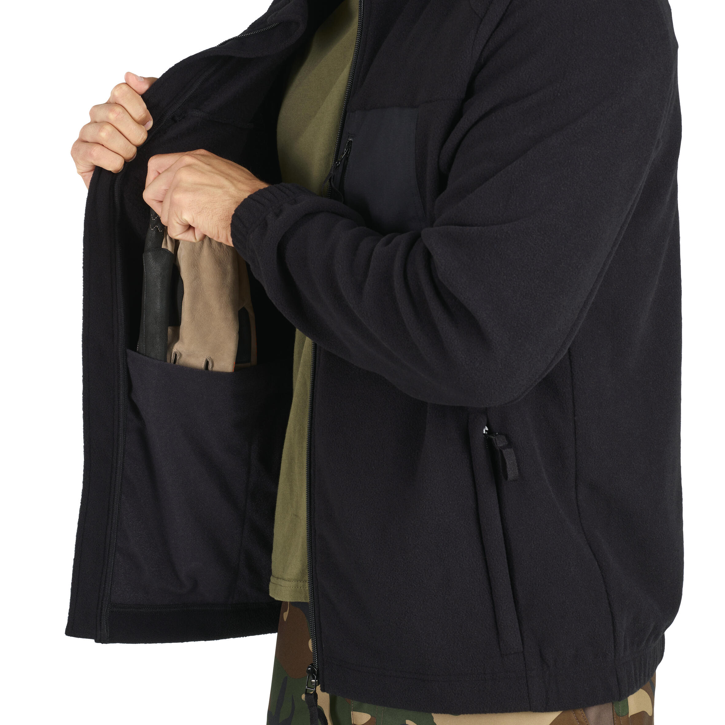 Forro Polar Solognac 500 Hombre Térmico Negro 6/9