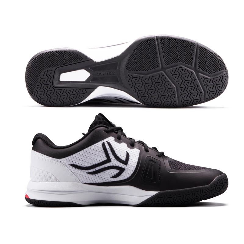 Erkek Tenis Ayakkabısı - Siyah / Beyaz - TS590