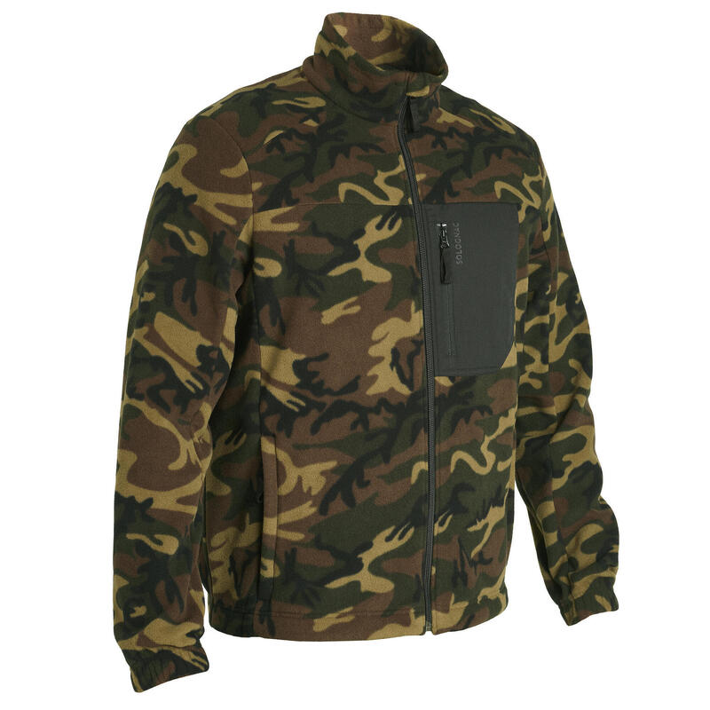 Polar Caza Solognac 500 Adulto Camuflaje Verde Militar Ecodiseñado