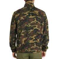 Forro polar Caza 500 camuflaje Hombre Solognac verde militar