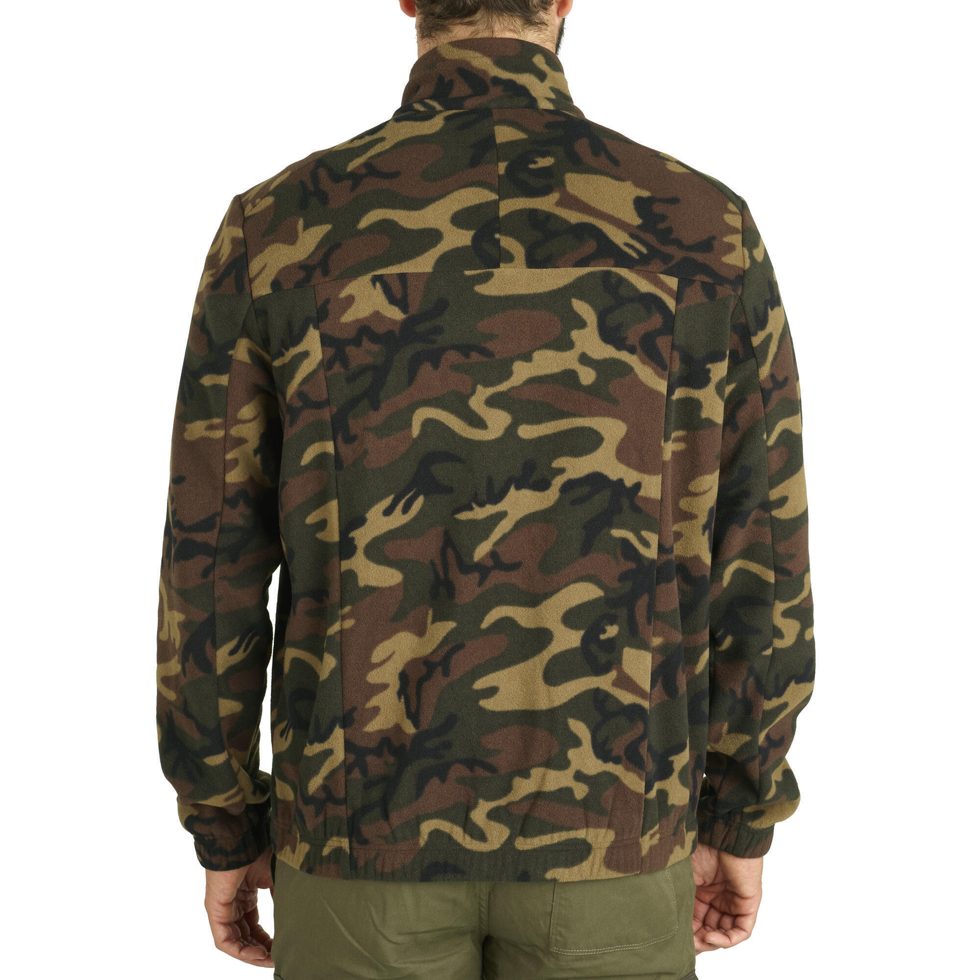 Forro Polar Solognac 500 Hombre Térmico Camuflaje verde militar 2/8