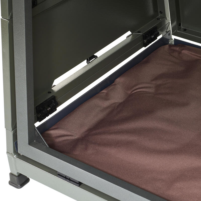 Folding Transport crate for 1 dog Aluminium 900 SOLOGNAC Decathlon