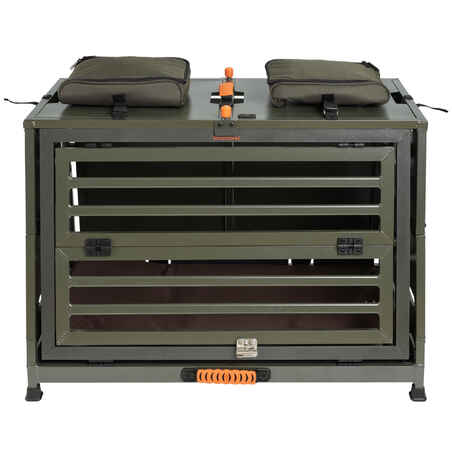 Folding Transport crate for 1 dog Aluminium 900