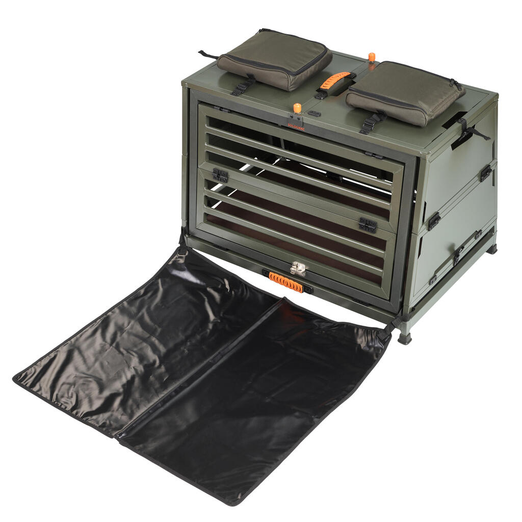 Folding Transport crate for 1 dog Aluminium 900