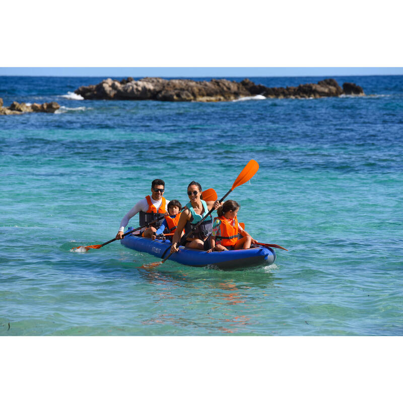 Kayak Canoa Hinchable Travesía X100+ 4 Plazas