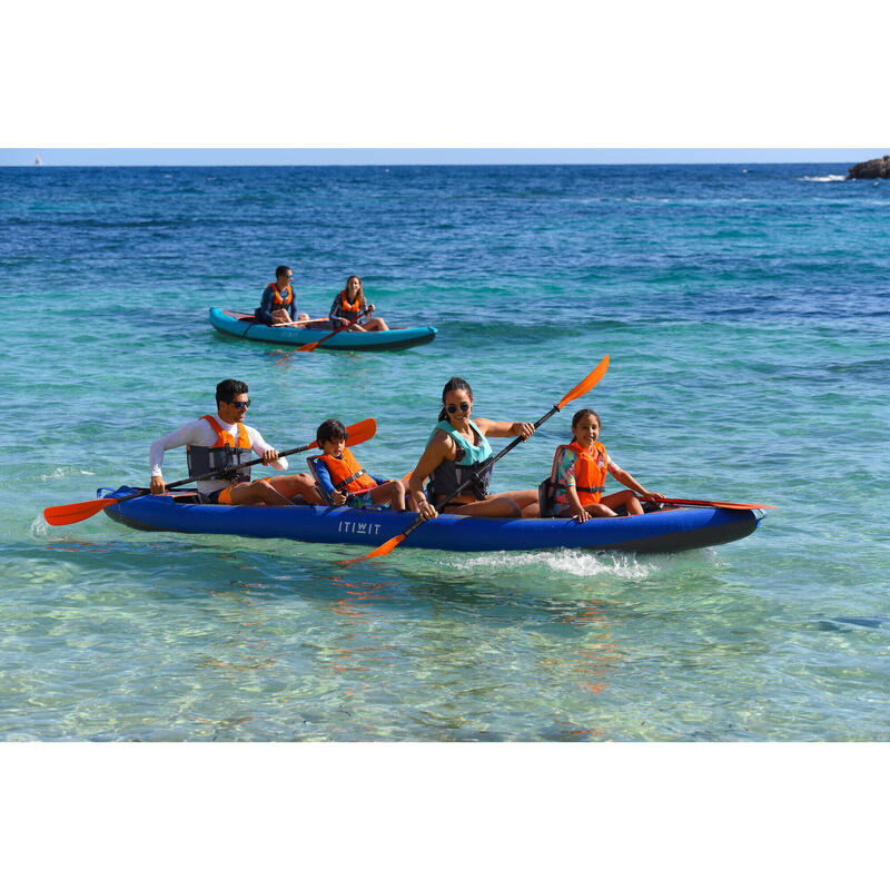 Kayak Canoa Hinchable Travesía X100+ 4 Plazas