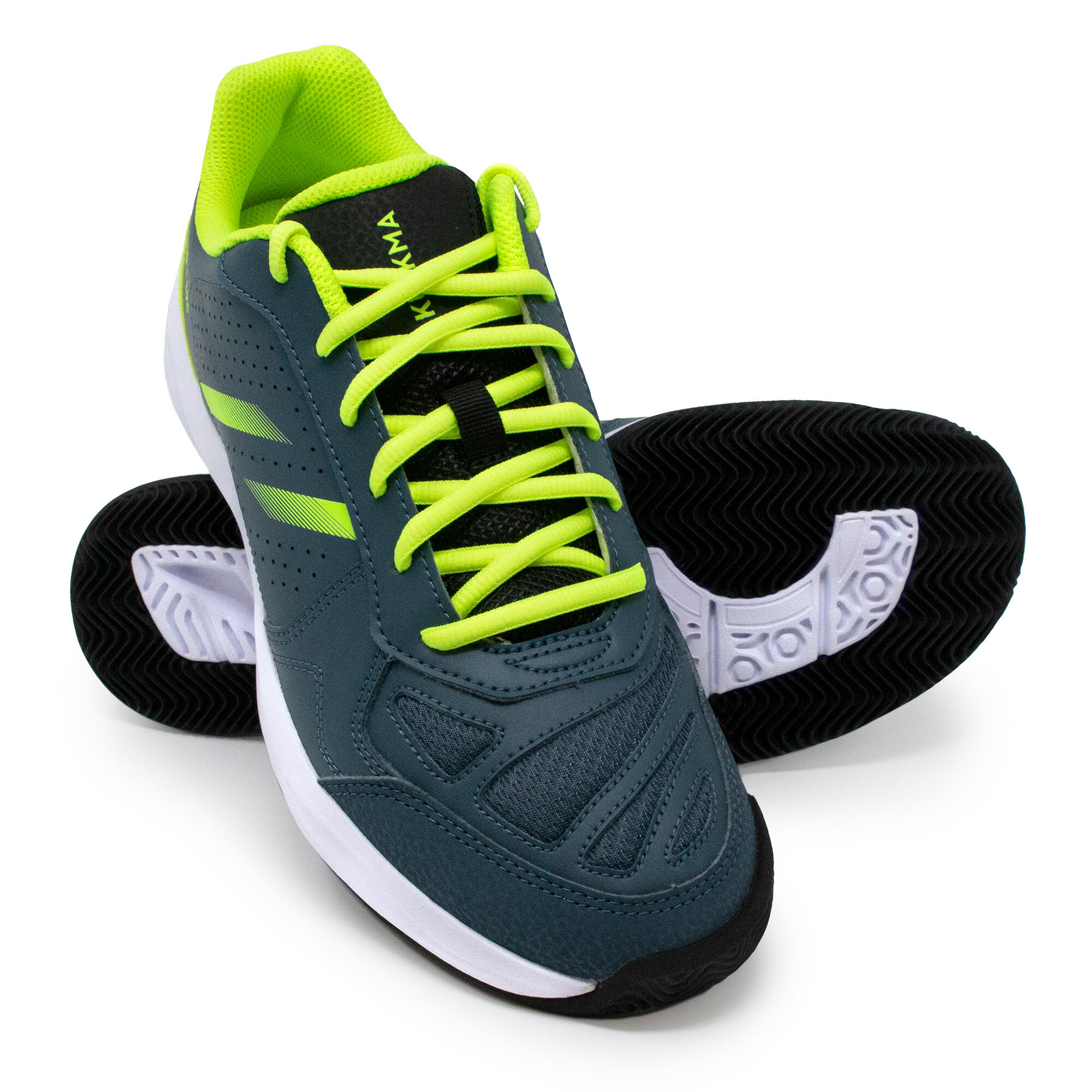 Adult Padel Shoes Kuikma PS 190 - Grey/Yellow 6/11
