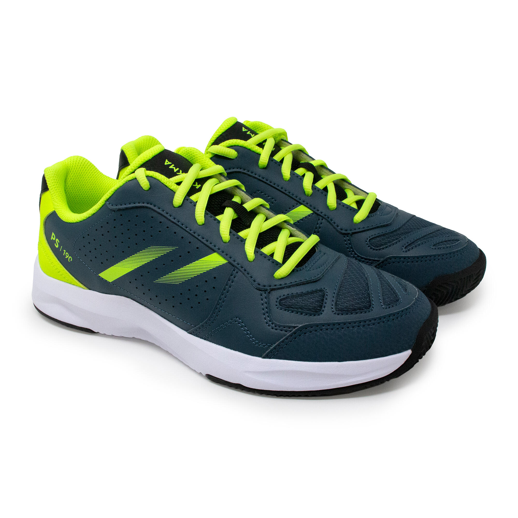 Adult Padel Shoes Kuikma PS 190 - Grey/Yellow 8/11