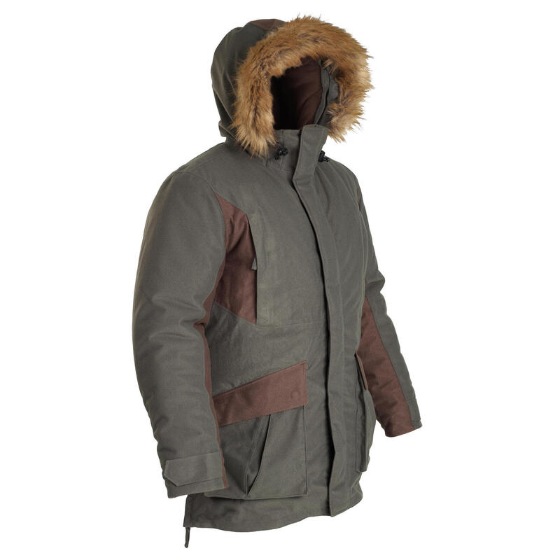 Erkek Avcı Kışlık Mont -20 °C - Yeşil - Avcılık ve Doğa Gözlemi - 100