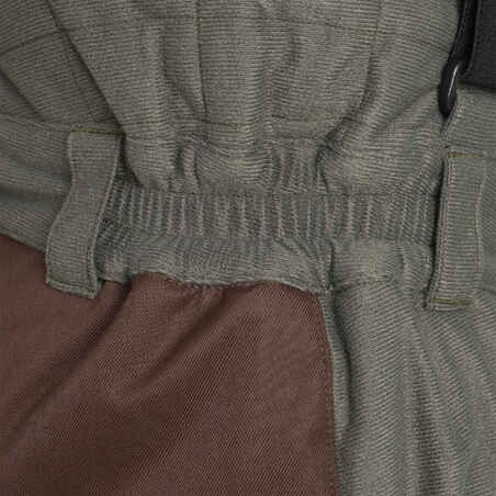Šiltos medžioklinės kelnės su petnešomis „100“, tinka dėvėti iki –20 °C