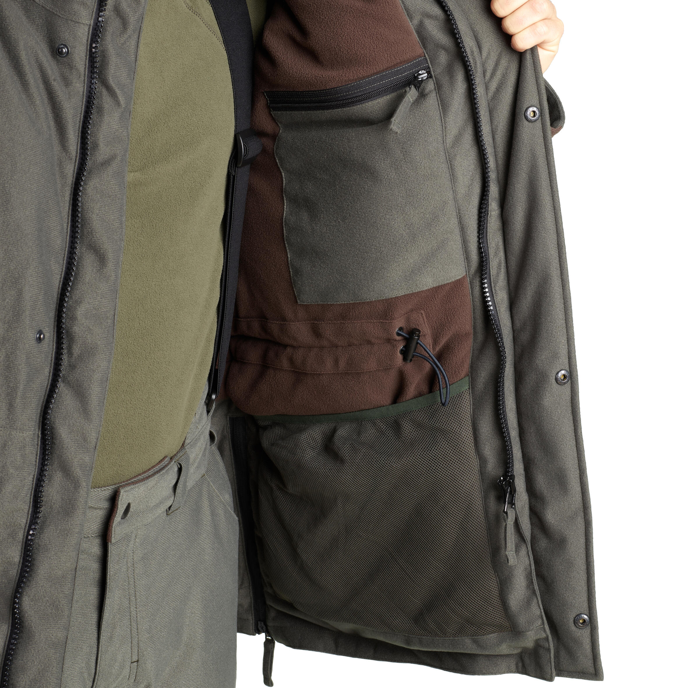 WATERPROOF JACKET WARM DOWN TO -20°C 100 - GREEN 13/14