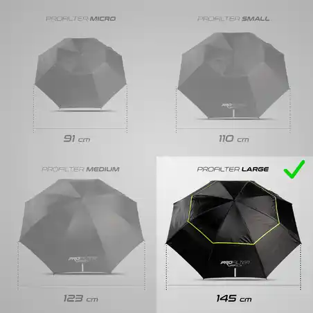 Golf ProFilter Large umbrella black ECO DESIGNED