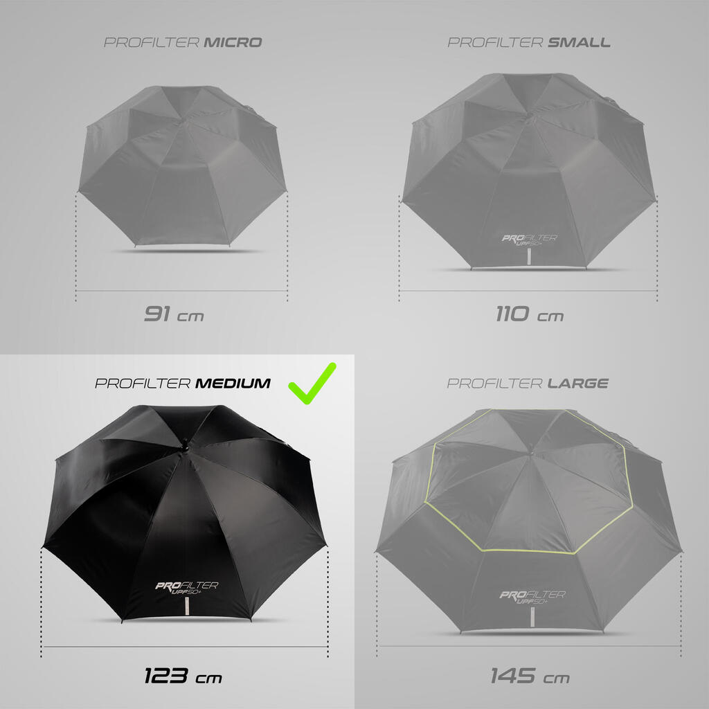 Golf umbrella medium - INESIS ProFilter red